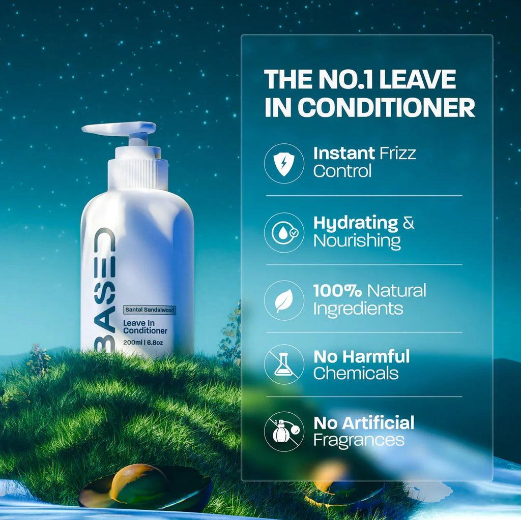 BASED Leave-In Conditioner benefits and features - frizz control curly hair