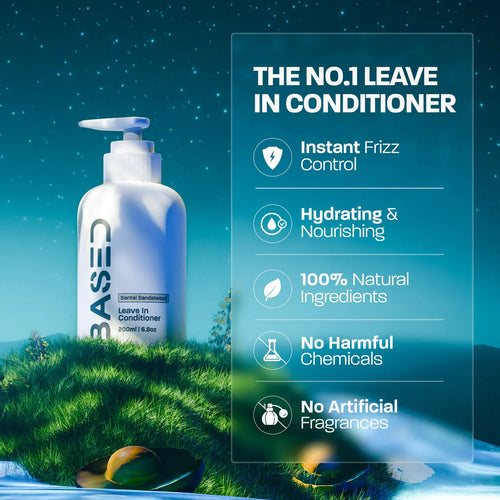 BASED Leave-In Conditioner benefits and features - frizz control curly hair
